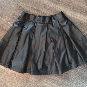 faux leather skirt
